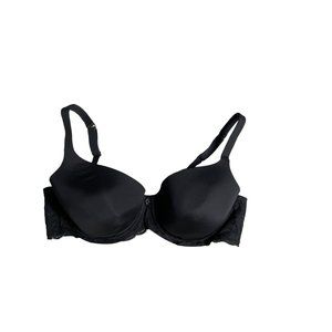 Montelle Bra Womens 40C Black Intimates Lightly Padded Full Coverage Underwire